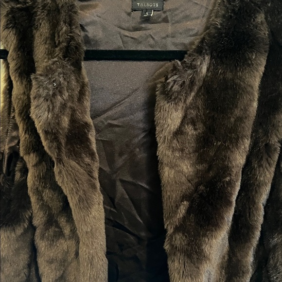 Talbots Dark Brown Teddy Jacket - Picture 4 of 7